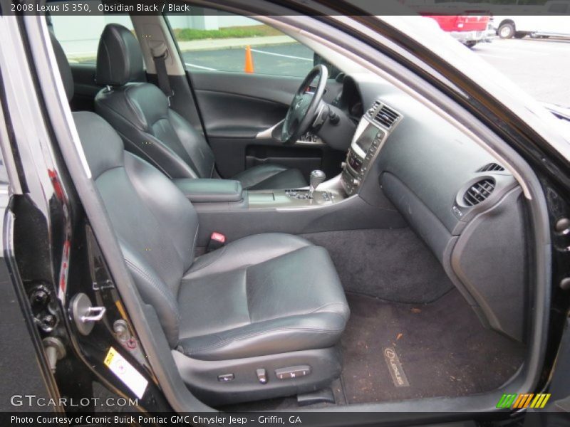 Obsidian Black / Black 2008 Lexus IS 350