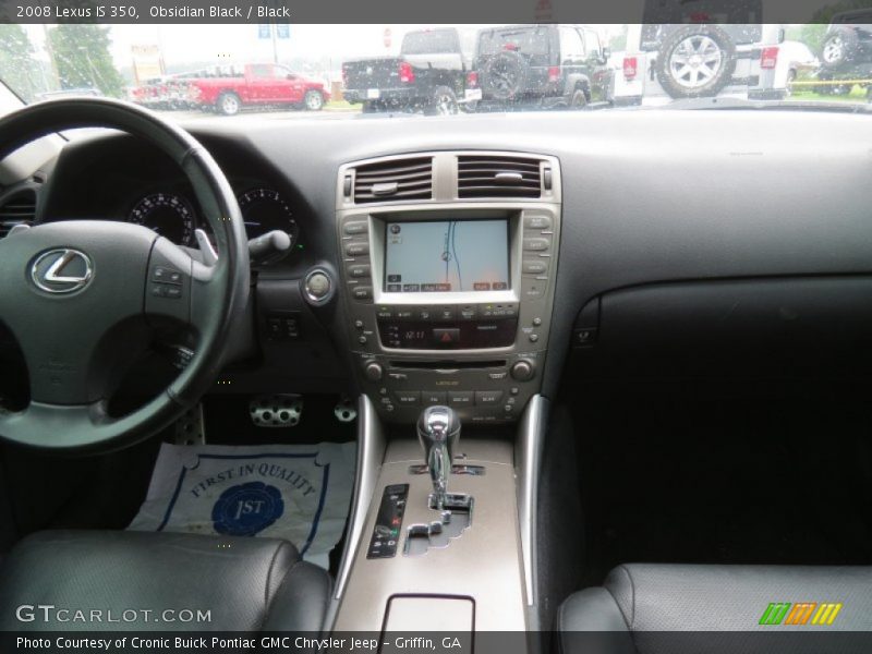 Obsidian Black / Black 2008 Lexus IS 350