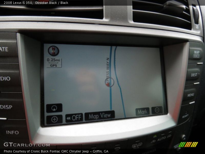 Obsidian Black / Black 2008 Lexus IS 350