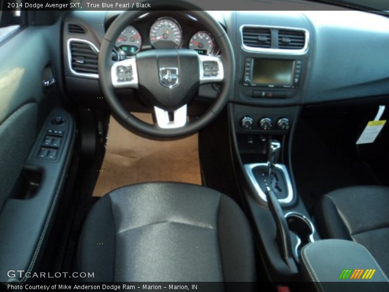 True Blue Pearl / Black 2014 Dodge Avenger SXT