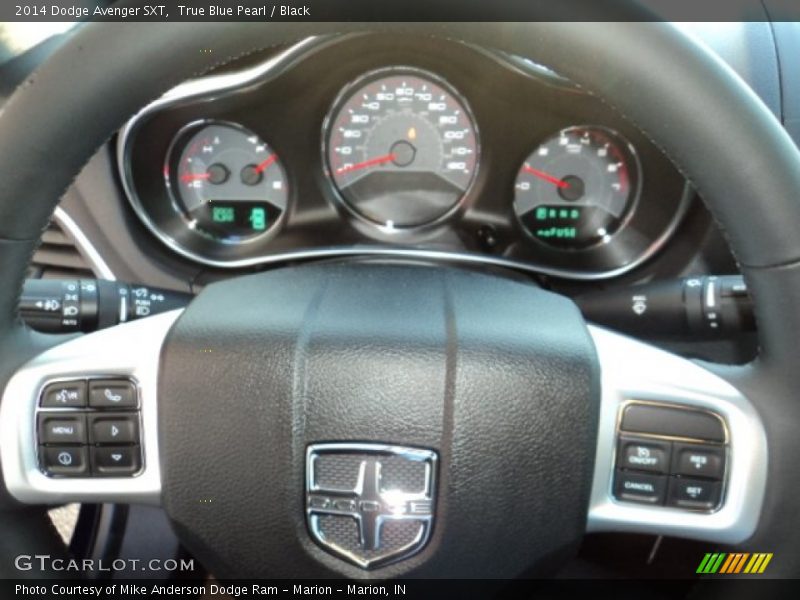 True Blue Pearl / Black 2014 Dodge Avenger SXT
