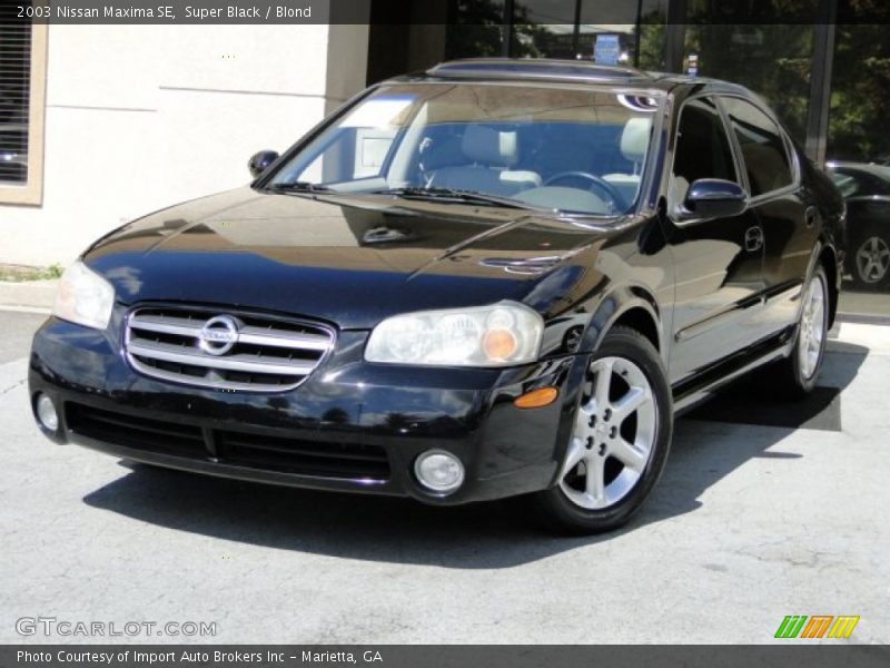 Super Black / Blond 2003 Nissan Maxima SE
