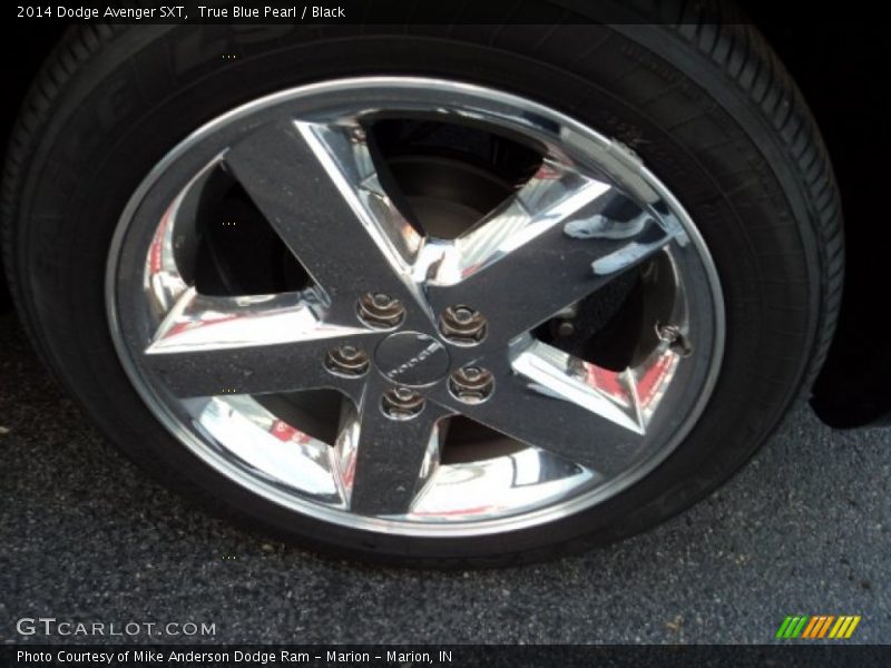 True Blue Pearl / Black 2014 Dodge Avenger SXT