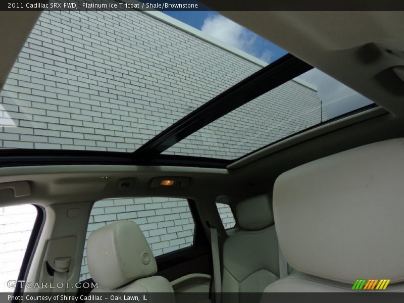 Platinum Ice Tricoat / Shale/Brownstone 2011 Cadillac SRX FWD