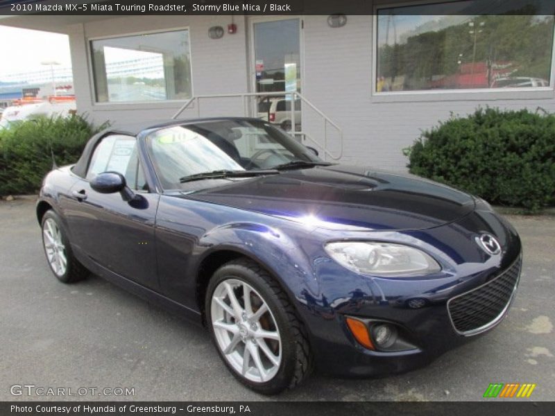 Stormy Blue Mica / Black 2010 Mazda MX-5 Miata Touring Roadster