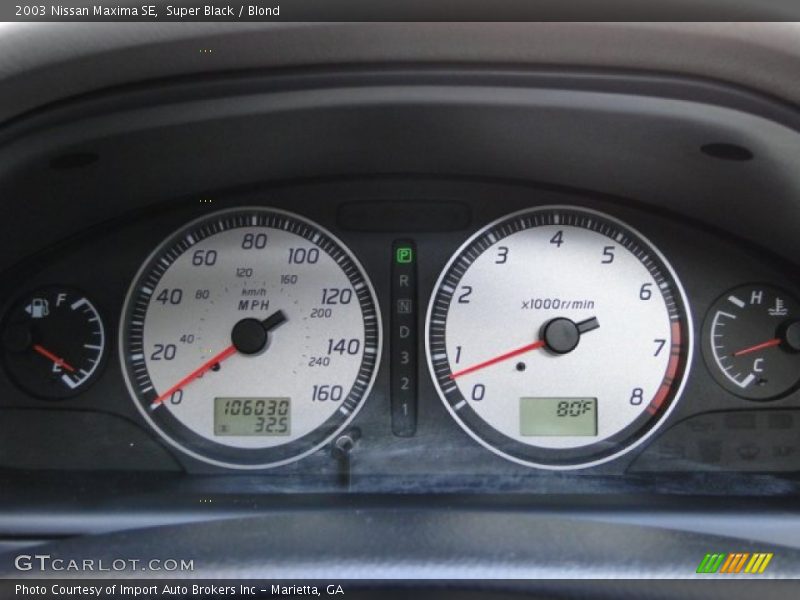 Super Black / Blond 2003 Nissan Maxima SE