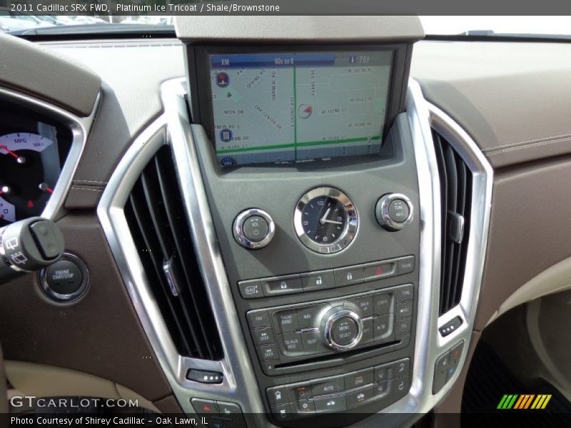 Platinum Ice Tricoat / Shale/Brownstone 2011 Cadillac SRX FWD