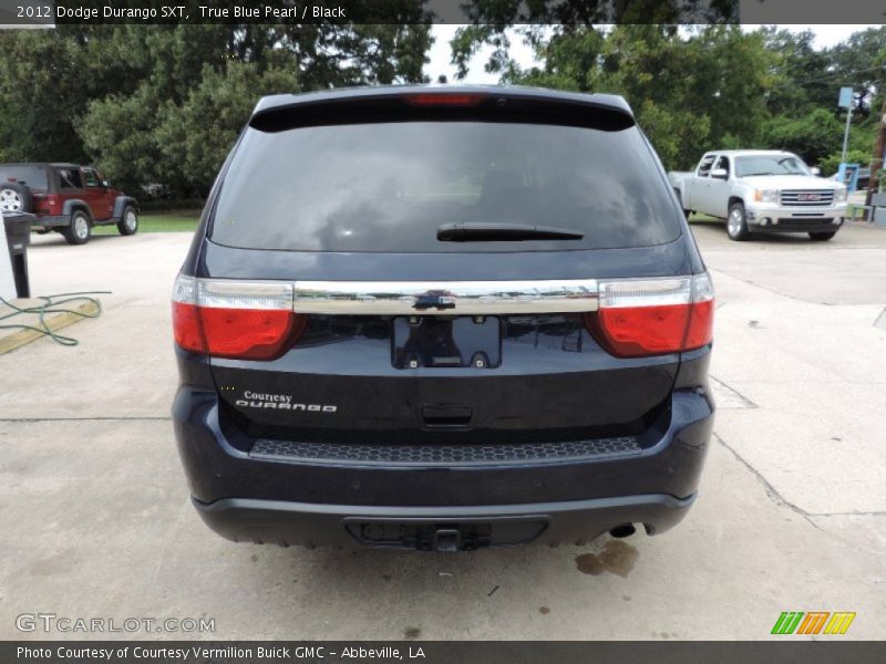 True Blue Pearl / Black 2012 Dodge Durango SXT