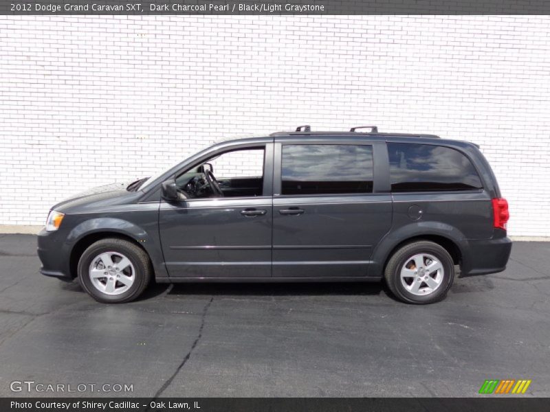 Dark Charcoal Pearl / Black/Light Graystone 2012 Dodge Grand Caravan SXT