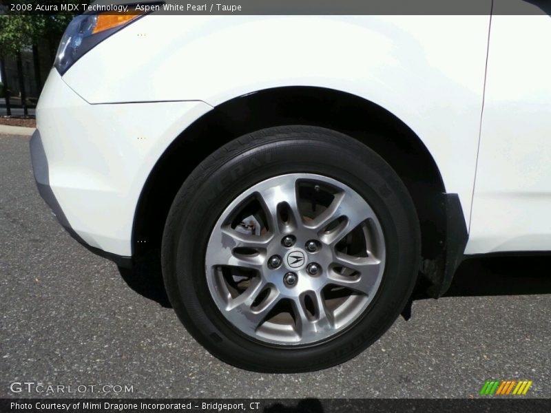 Aspen White Pearl / Taupe 2008 Acura MDX Technology