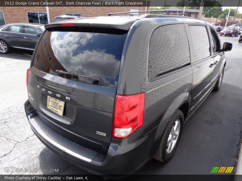 Dark Charcoal Pearl / Black/Light Graystone 2012 Dodge Grand Caravan SXT