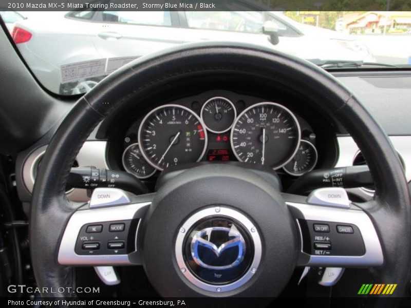 Stormy Blue Mica / Black 2010 Mazda MX-5 Miata Touring Roadster