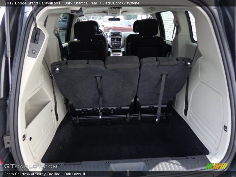 Dark Charcoal Pearl / Black/Light Graystone 2012 Dodge Grand Caravan SXT
