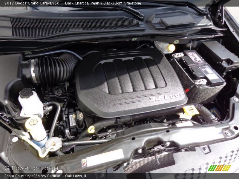 Dark Charcoal Pearl / Black/Light Graystone 2012 Dodge Grand Caravan SXT