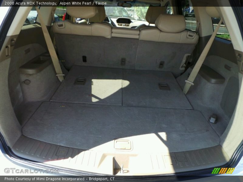 Aspen White Pearl / Taupe 2008 Acura MDX Technology