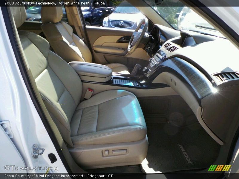 Aspen White Pearl / Taupe 2008 Acura MDX Technology