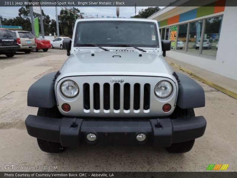 Bright Silver Metallic / Black 2011 Jeep Wrangler Unlimited Sport 4x4