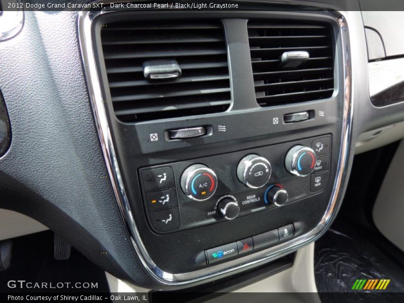 Dark Charcoal Pearl / Black/Light Graystone 2012 Dodge Grand Caravan SXT