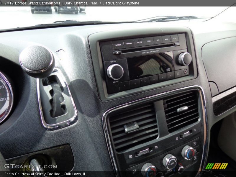 Dark Charcoal Pearl / Black/Light Graystone 2012 Dodge Grand Caravan SXT