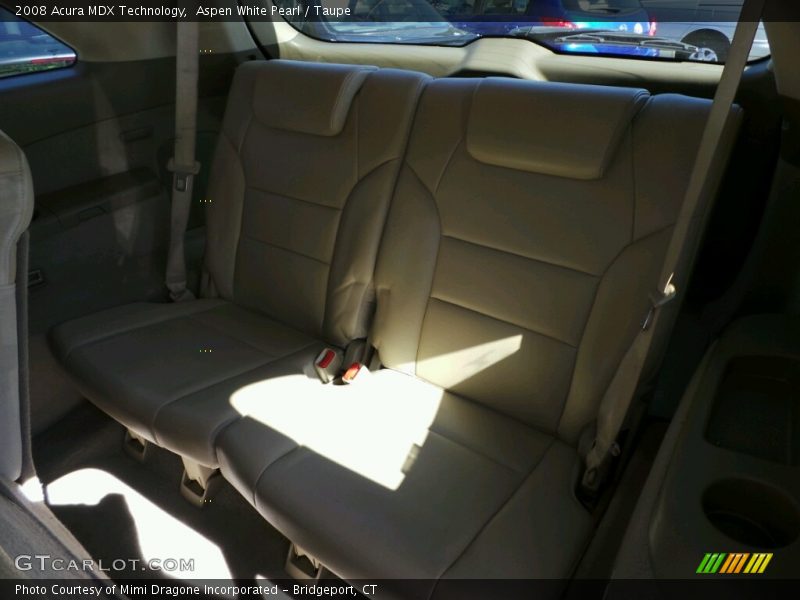 Aspen White Pearl / Taupe 2008 Acura MDX Technology