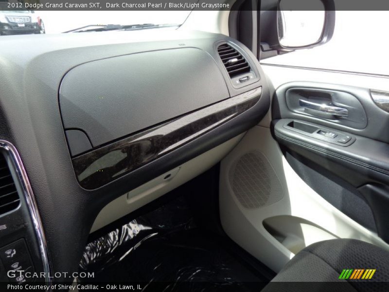 Dark Charcoal Pearl / Black/Light Graystone 2012 Dodge Grand Caravan SXT