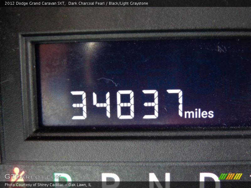 Dark Charcoal Pearl / Black/Light Graystone 2012 Dodge Grand Caravan SXT