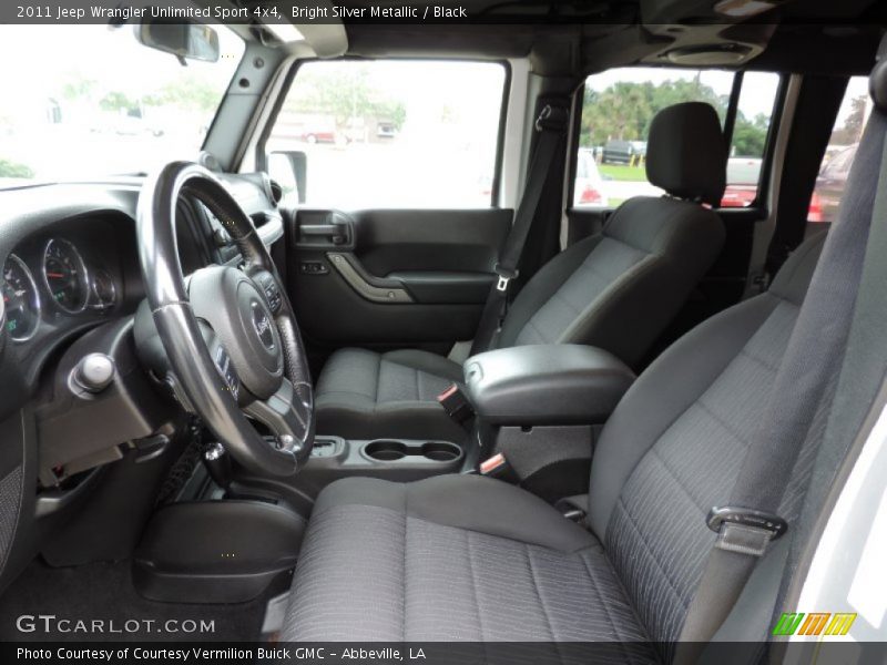 Bright Silver Metallic / Black 2011 Jeep Wrangler Unlimited Sport 4x4