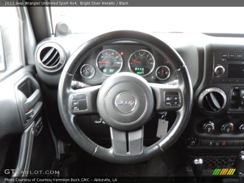 Bright Silver Metallic / Black 2011 Jeep Wrangler Unlimited Sport 4x4