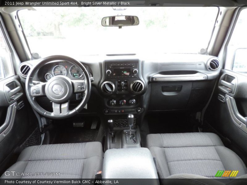 Bright Silver Metallic / Black 2011 Jeep Wrangler Unlimited Sport 4x4