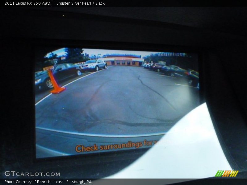 Tungsten Silver Pearl / Black 2011 Lexus RX 350 AWD