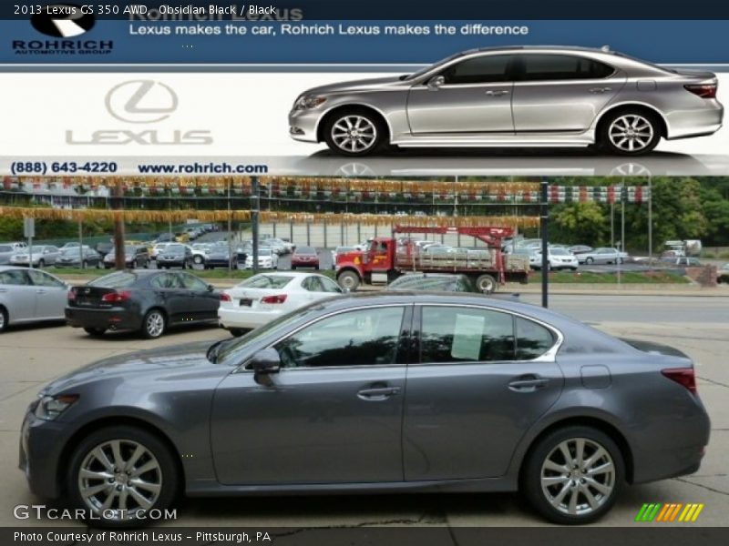 Obsidian Black / Black 2013 Lexus GS 350 AWD