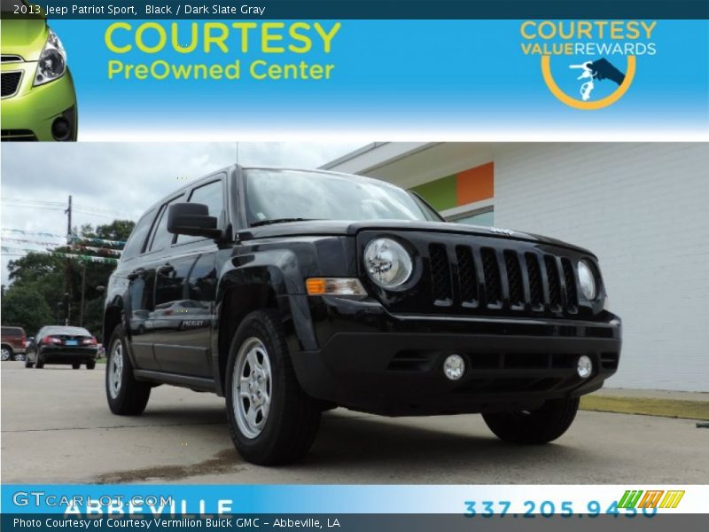 Black / Dark Slate Gray 2013 Jeep Patriot Sport