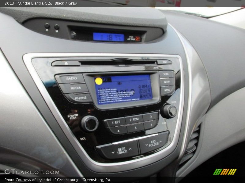 Black / Gray 2013 Hyundai Elantra GLS