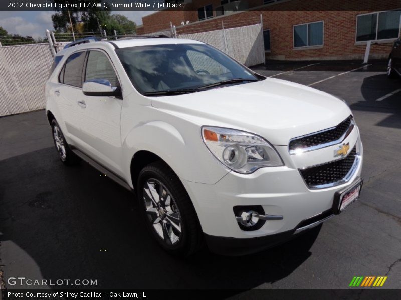 Summit White / Jet Black 2012 Chevrolet Equinox LTZ AWD