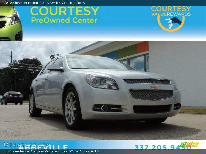 Silver Ice Metallic / Ebony 2012 Chevrolet Malibu LTZ