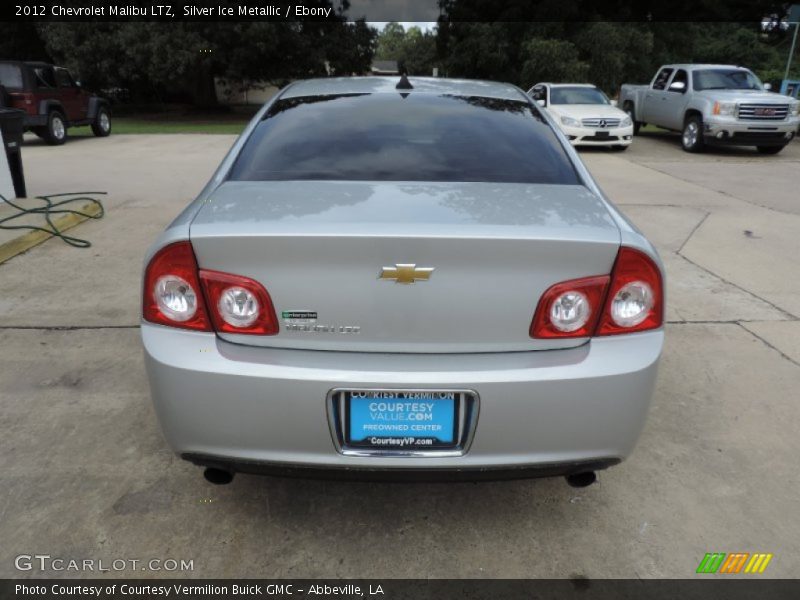 Silver Ice Metallic / Ebony 2012 Chevrolet Malibu LTZ