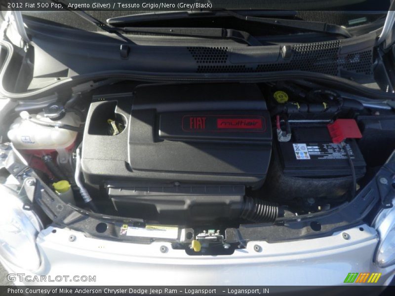 Argento (Silver) / Tessuto Grigio/Nero (Grey/Black) 2012 Fiat 500 Pop