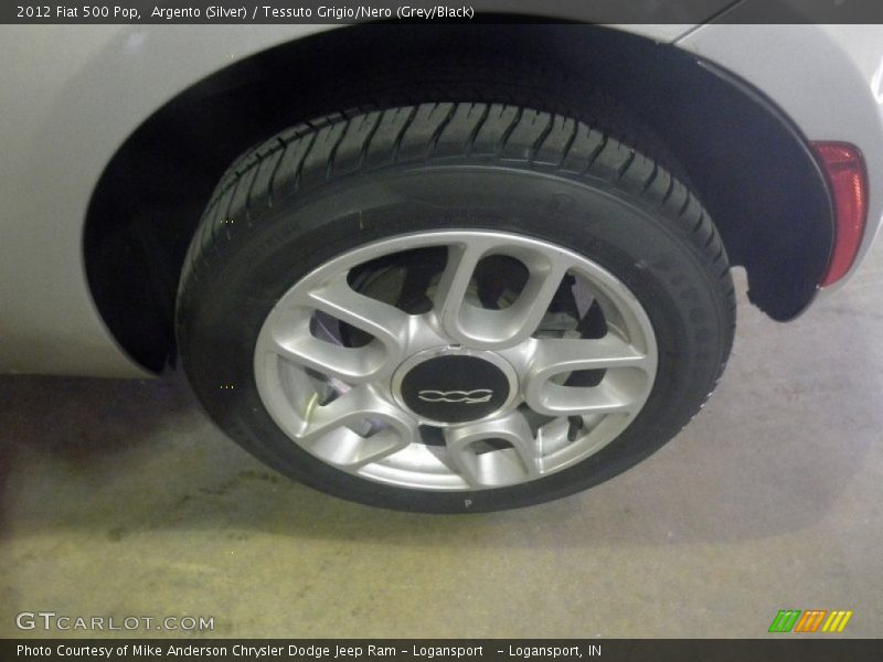 Argento (Silver) / Tessuto Grigio/Nero (Grey/Black) 2012 Fiat 500 Pop