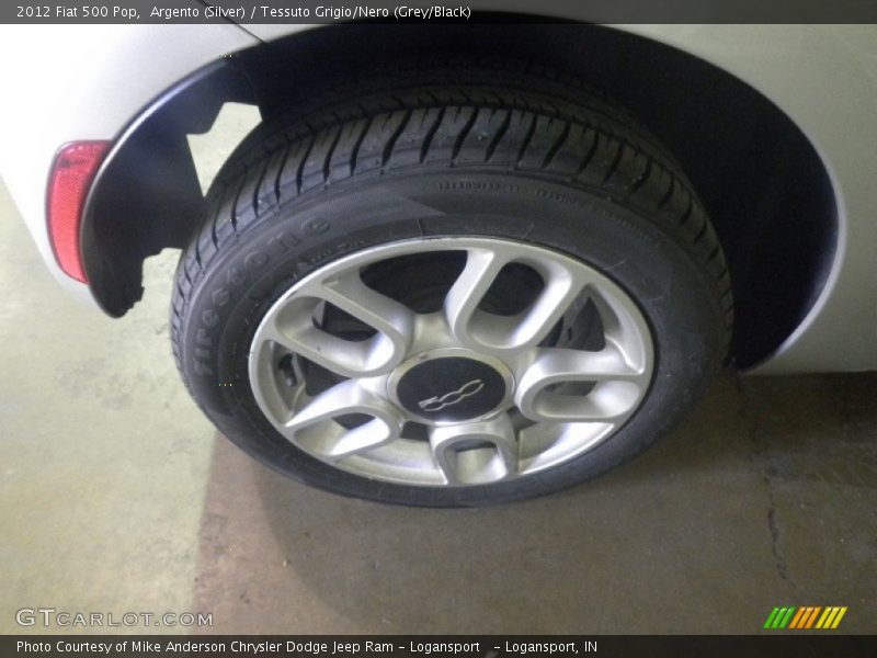 Argento (Silver) / Tessuto Grigio/Nero (Grey/Black) 2012 Fiat 500 Pop