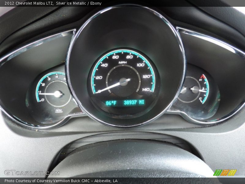 Silver Ice Metallic / Ebony 2012 Chevrolet Malibu LTZ