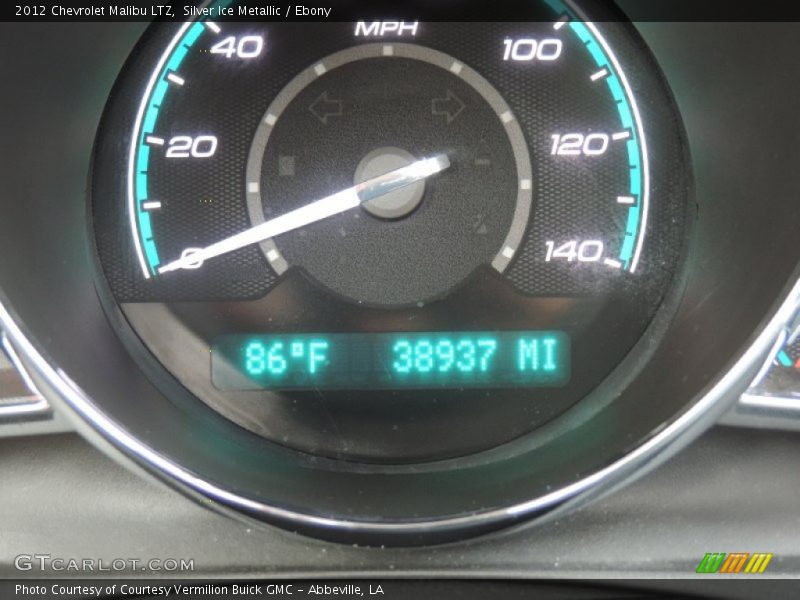 Silver Ice Metallic / Ebony 2012 Chevrolet Malibu LTZ