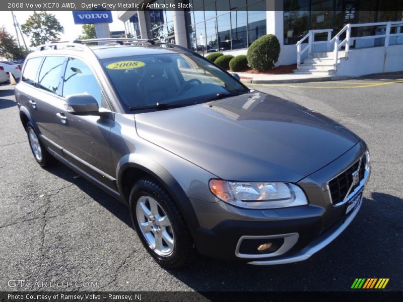 Oyster Grey Metallic / Anthracite Black 2008 Volvo XC70 AWD