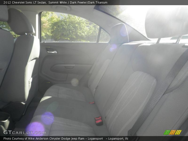 Summit White / Dark Pewter/Dark Titanium 2012 Chevrolet Sonic LT Sedan