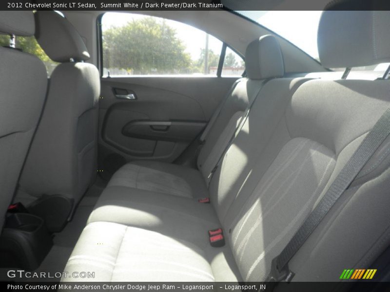 Summit White / Dark Pewter/Dark Titanium 2012 Chevrolet Sonic LT Sedan