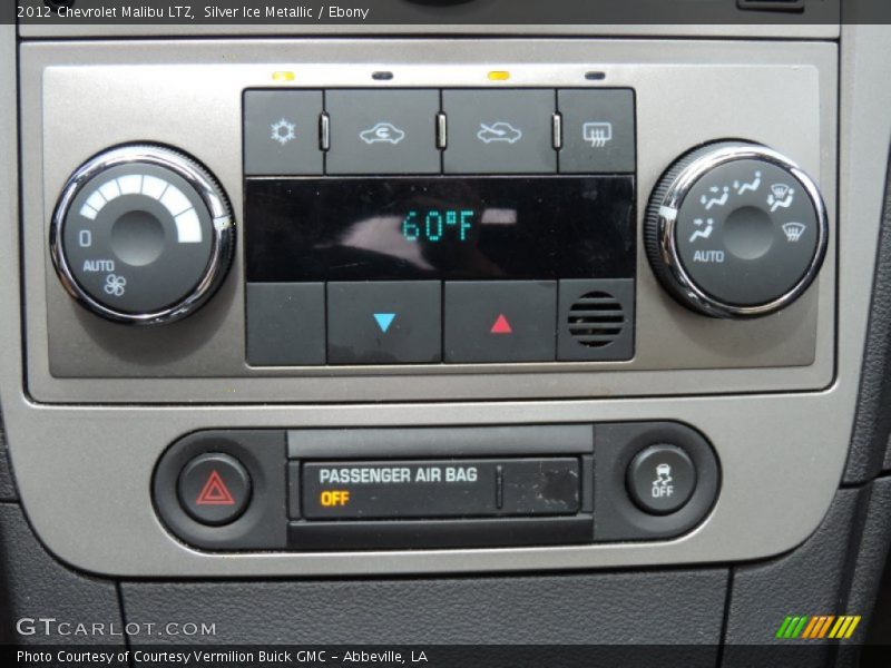 Silver Ice Metallic / Ebony 2012 Chevrolet Malibu LTZ