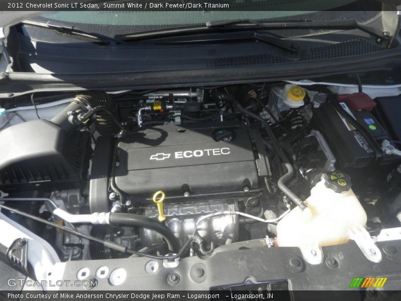 Summit White / Dark Pewter/Dark Titanium 2012 Chevrolet Sonic LT Sedan