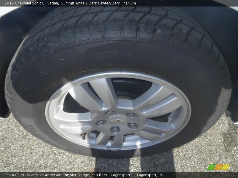 Summit White / Dark Pewter/Dark Titanium 2012 Chevrolet Sonic LT Sedan