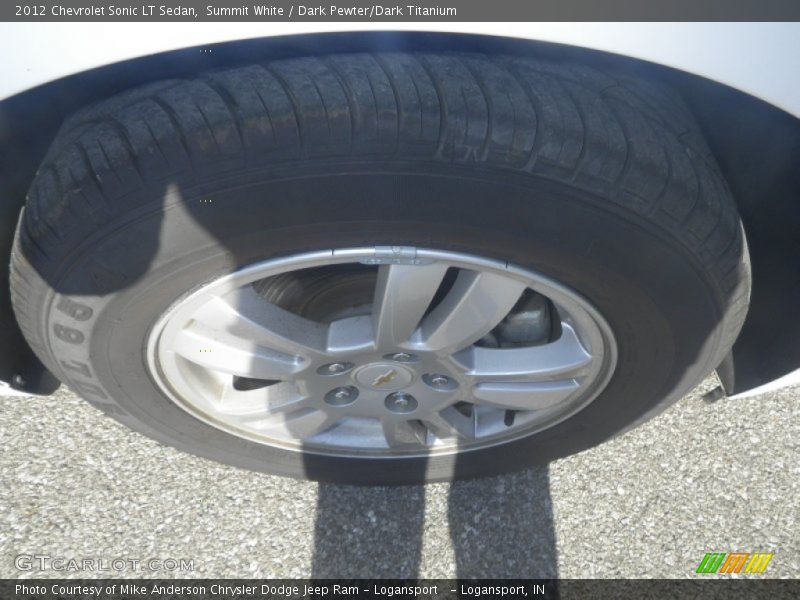 Summit White / Dark Pewter/Dark Titanium 2012 Chevrolet Sonic LT Sedan