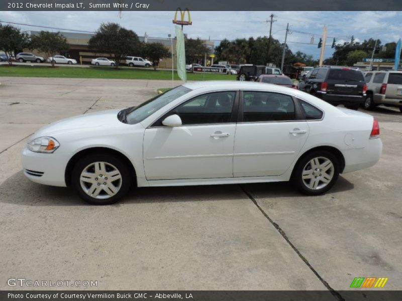 Summit White / Gray 2012 Chevrolet Impala LT