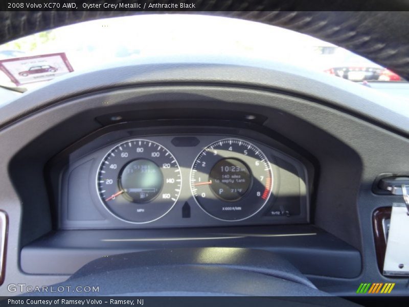 Oyster Grey Metallic / Anthracite Black 2008 Volvo XC70 AWD
